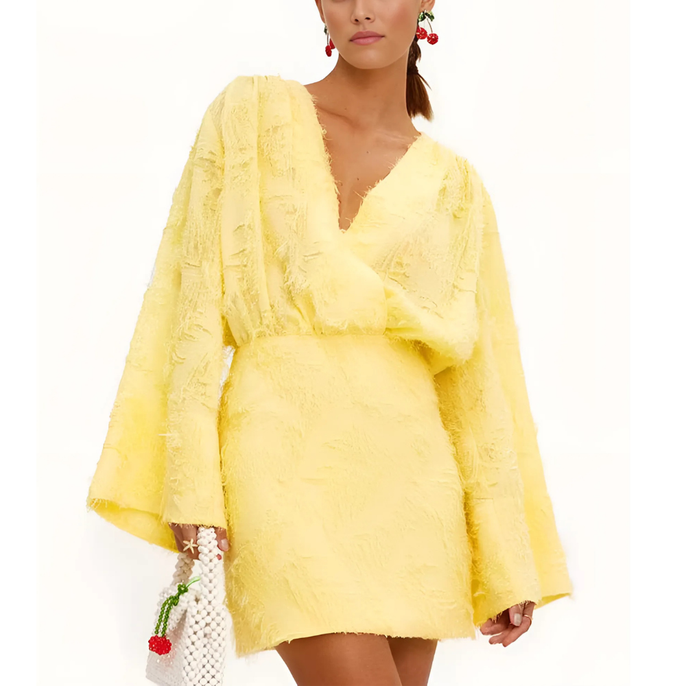 robe à plumes courte chic (3)