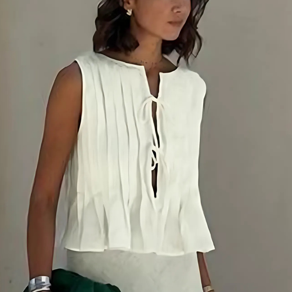 débardeur blanc femme été