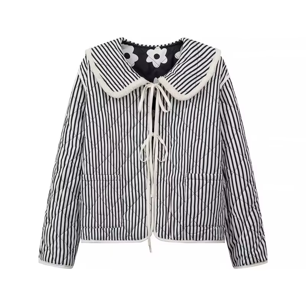 veste matelassée réversible noir blanc (7)