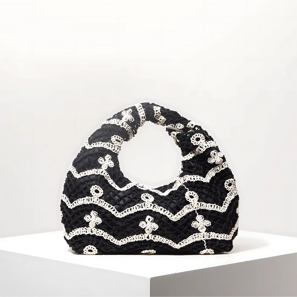 sac en crochet été noir et blanc (2)