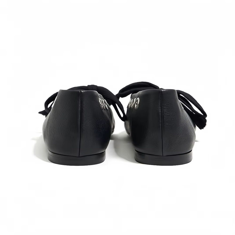 ballerines à lacets noires (2)