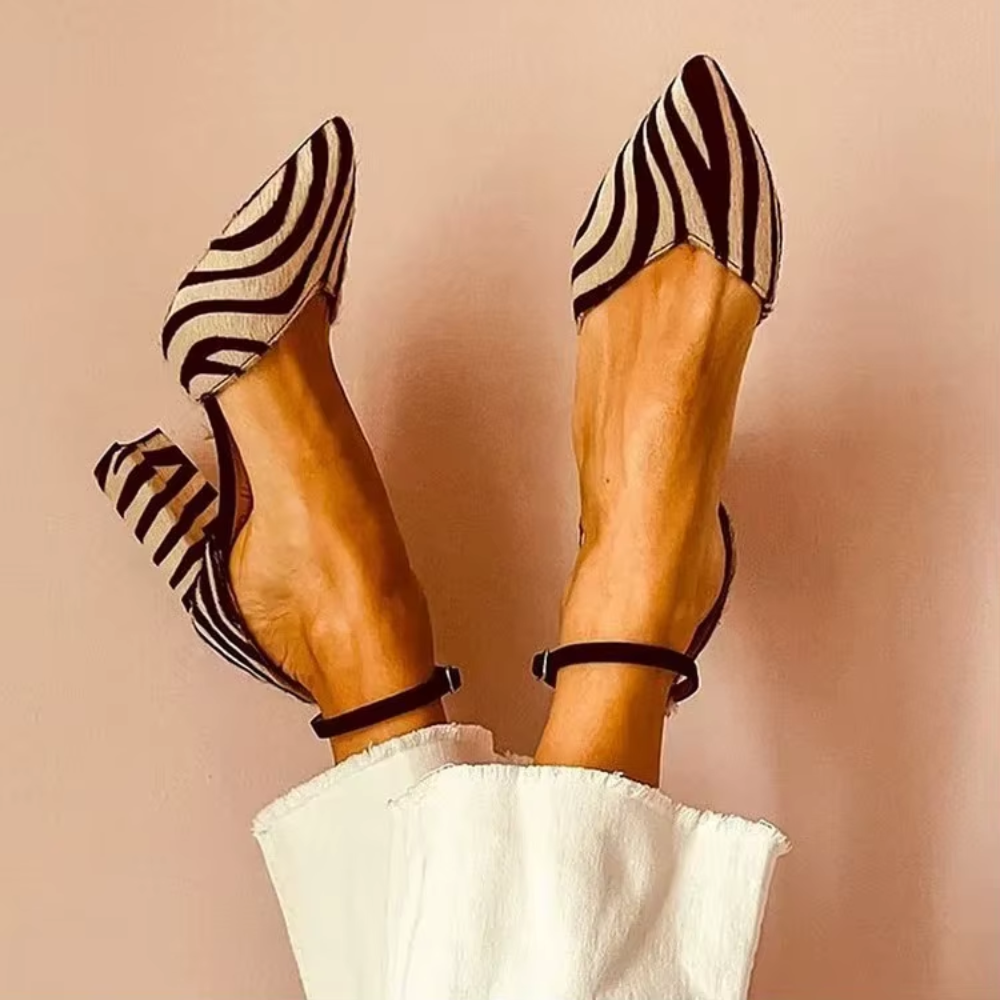 chaussures à talons zèbrées (3)