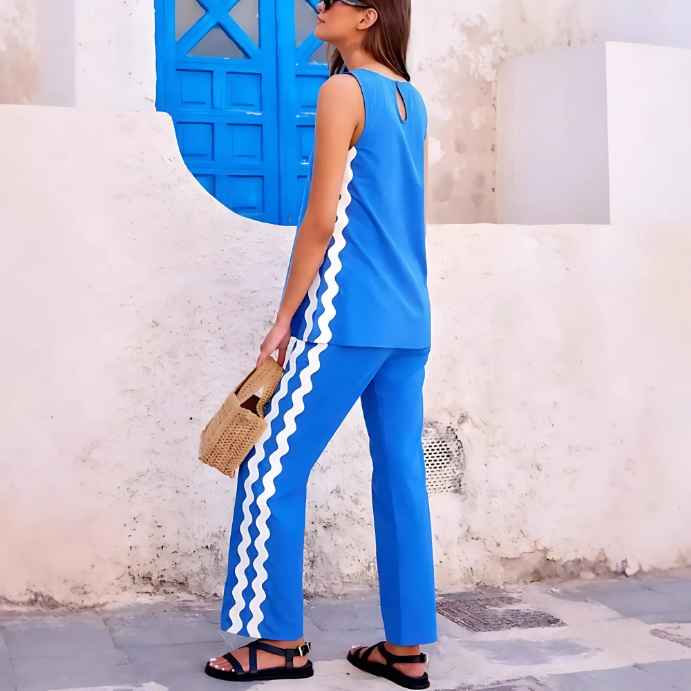 ensemble femme été bleu