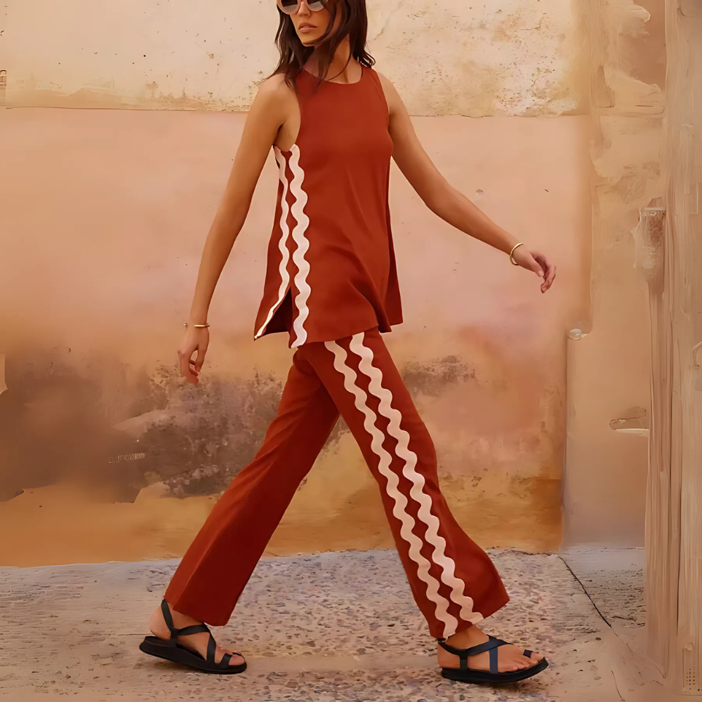 tenue dété femme marron tendance