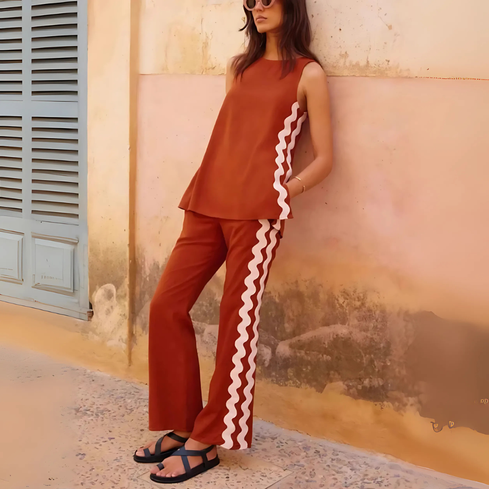 tenue dété femme marron
