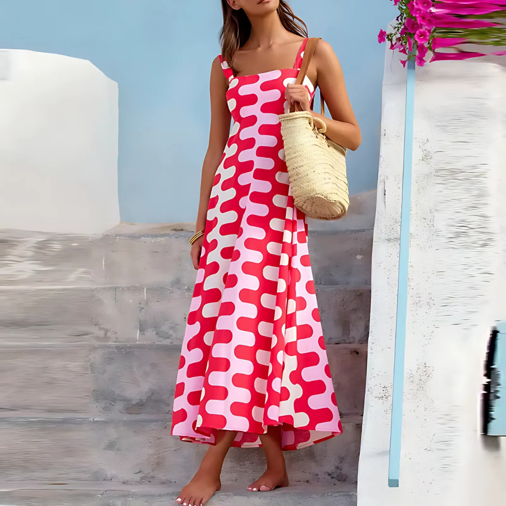robe longue à bretelles été femme