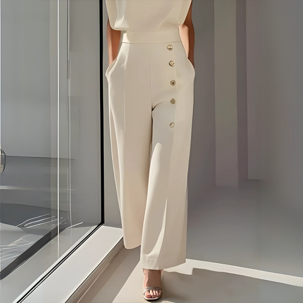 combinaison pantalon chic blanche femme