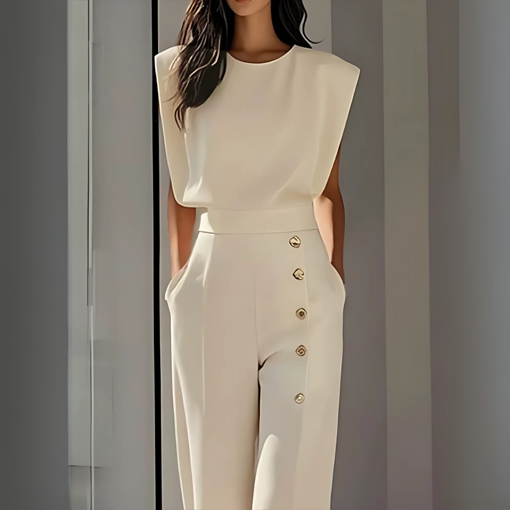 combinaison blanche chic été femme
