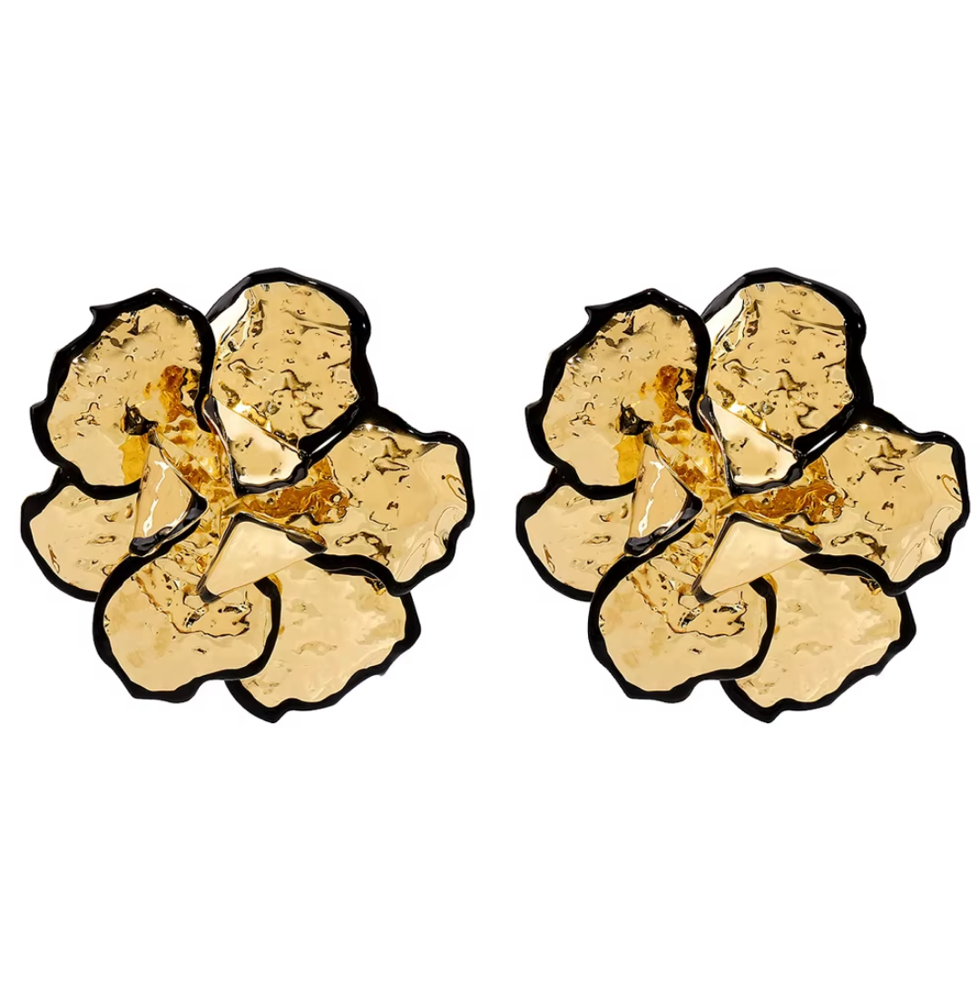 Boucles doreilles Calliopé gold black