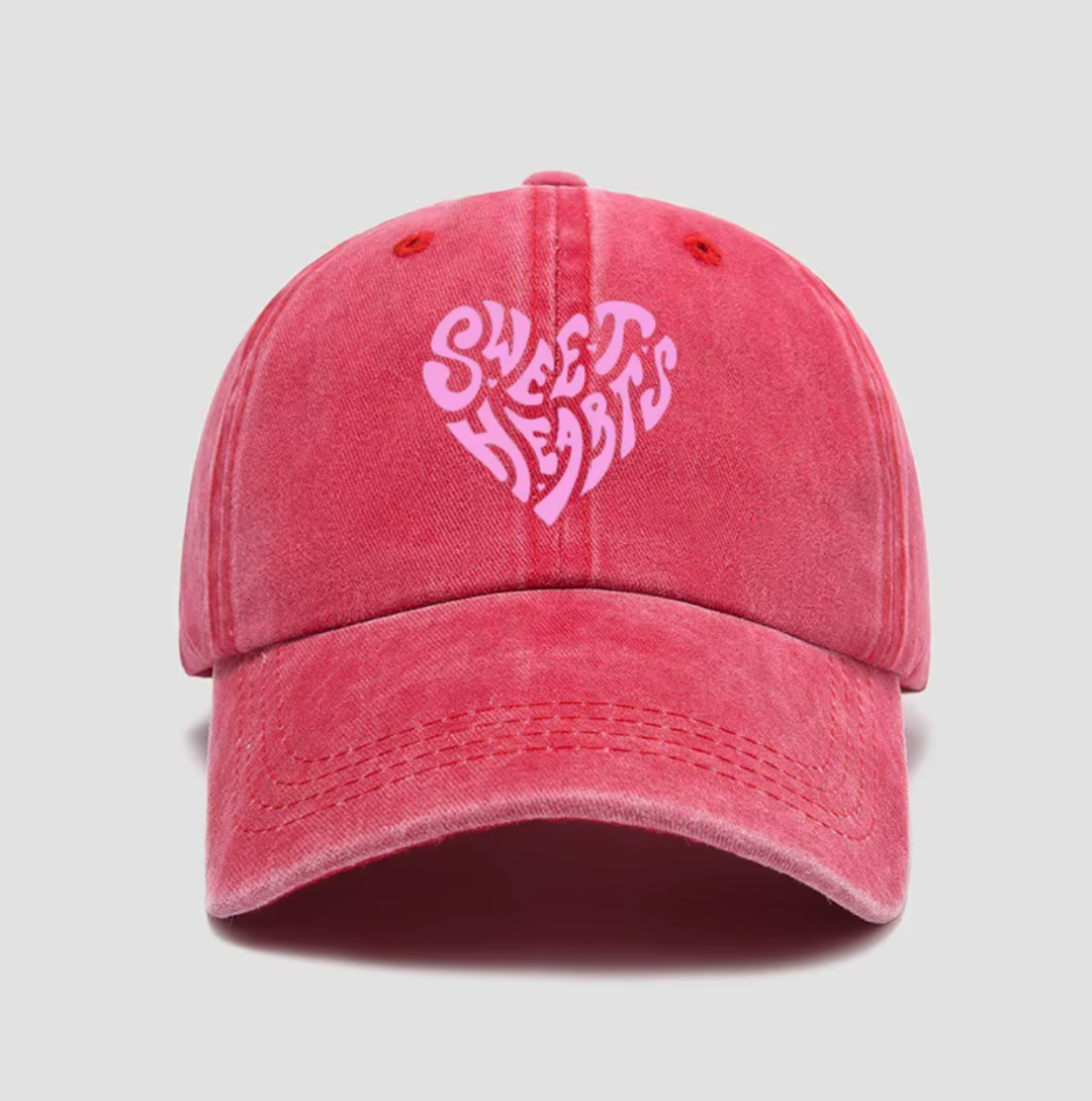 Casquette Sweat hearts rouge