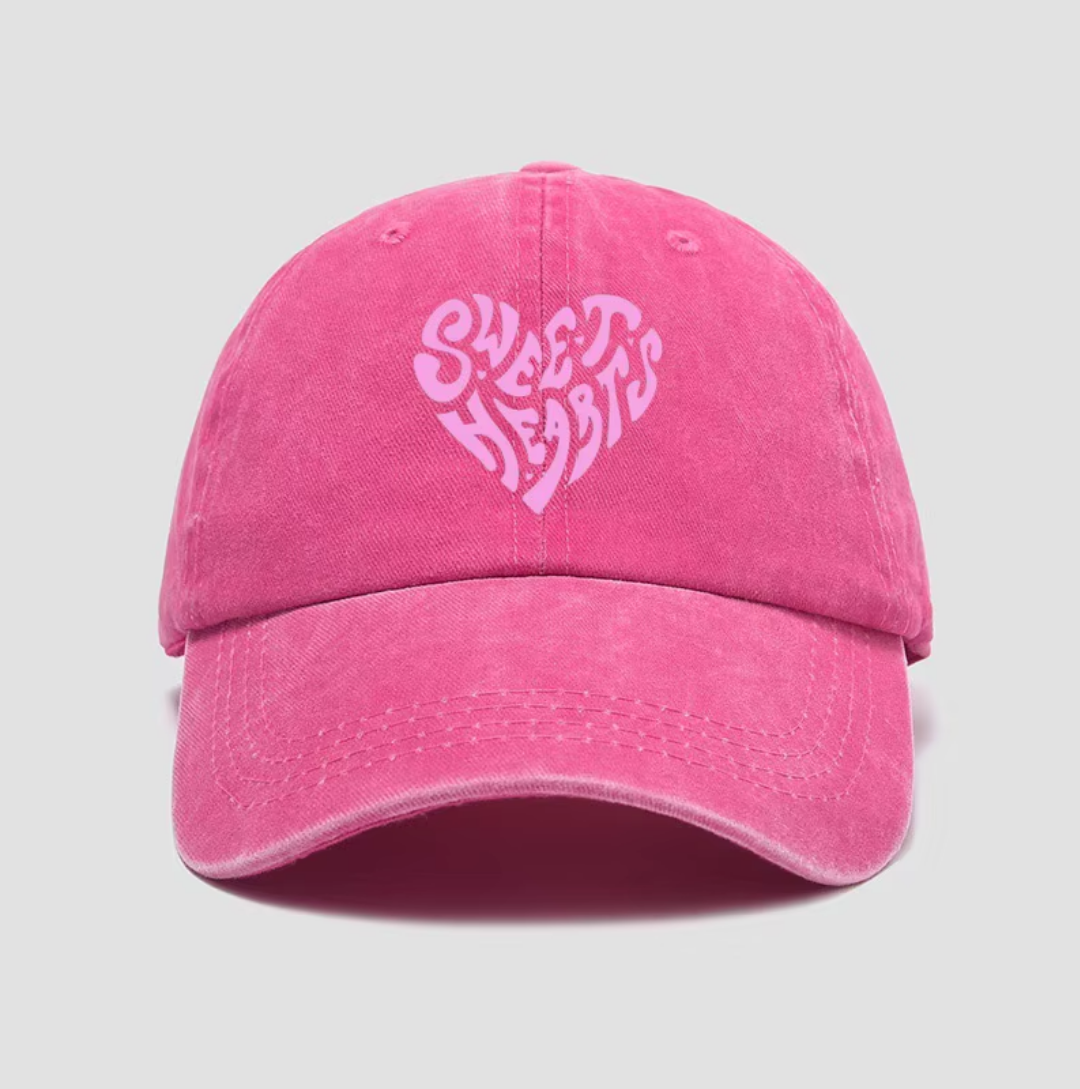 Casquette Sweat hearts fushia