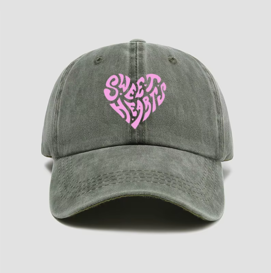 Casquette Sweat hearts green
