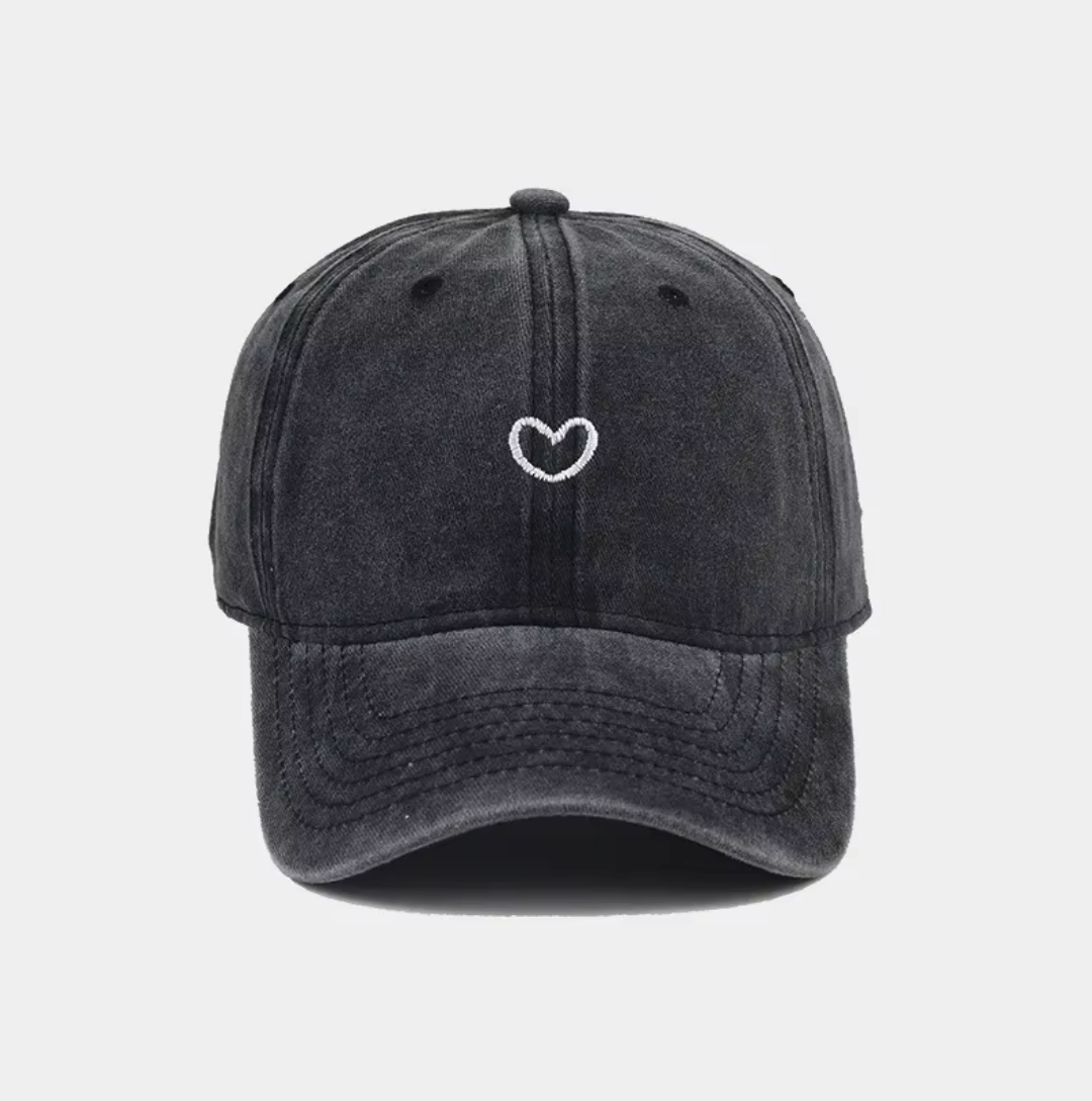 Casquette Heart dark grey
