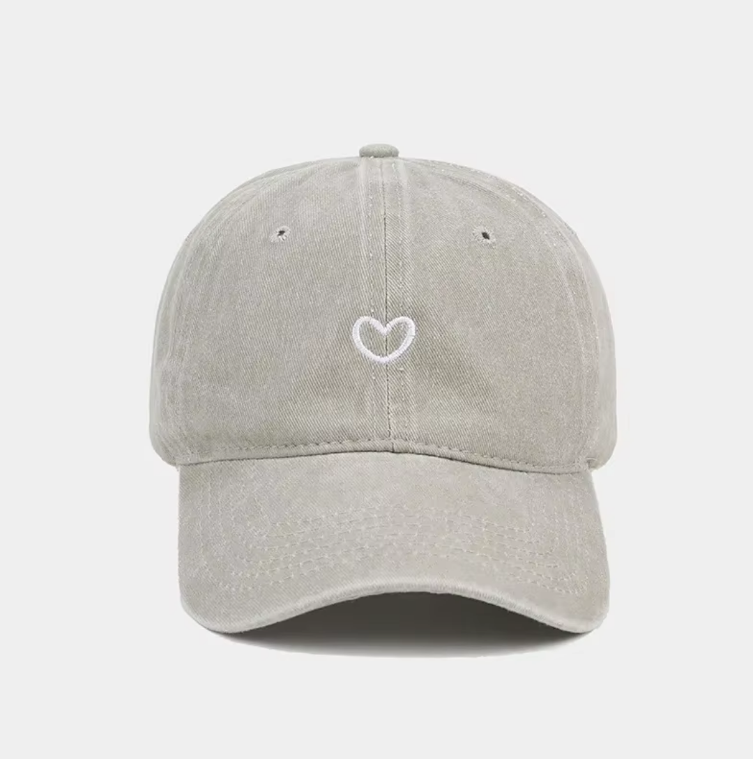Casquette Heart gris clair