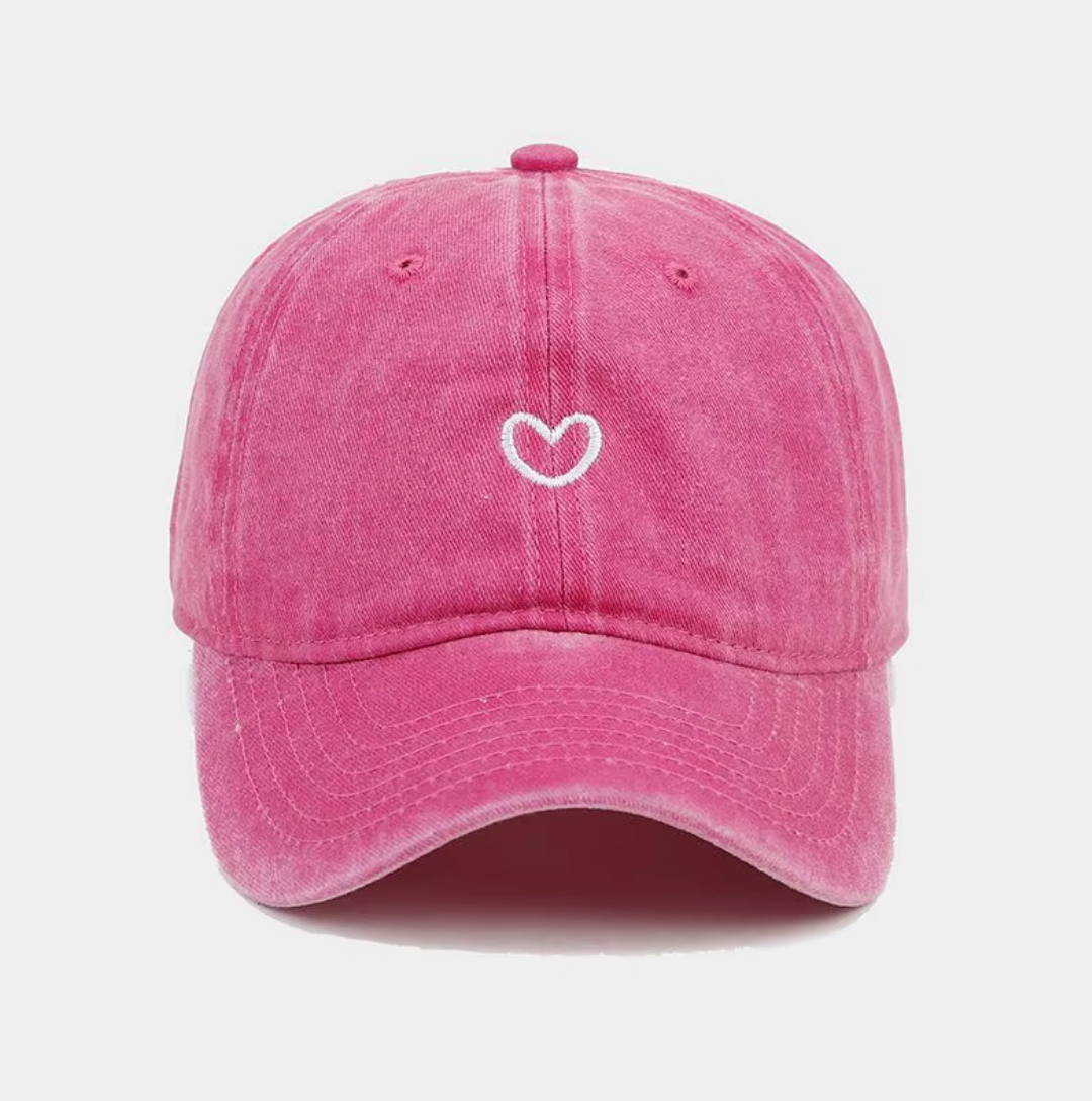 Casquette Heart fushia