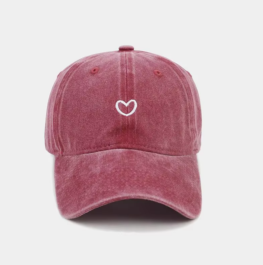 Casquette Heart old pink