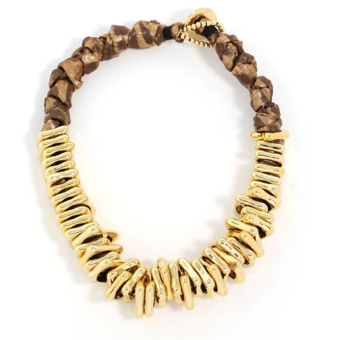 Collier Piana doré fantaisie