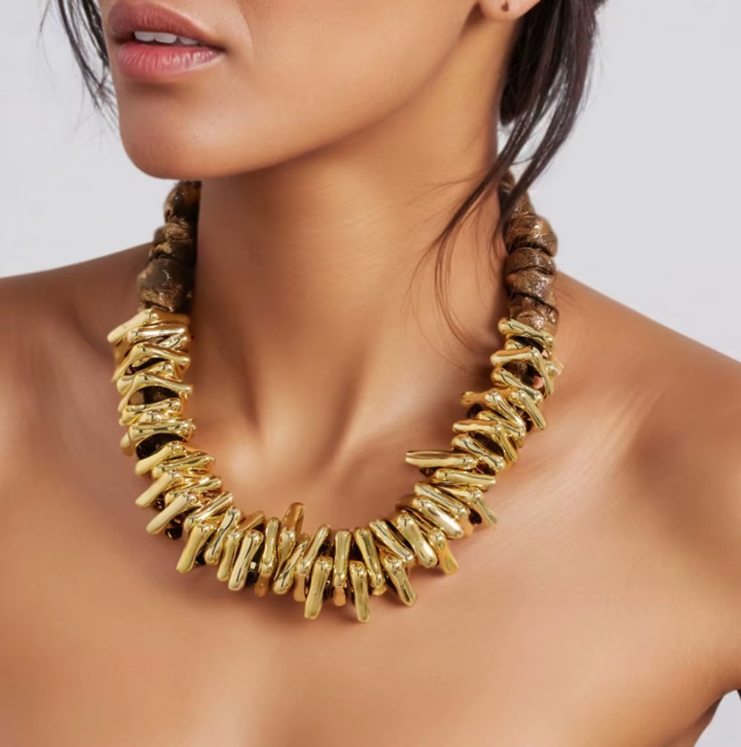 Collier Piana doré