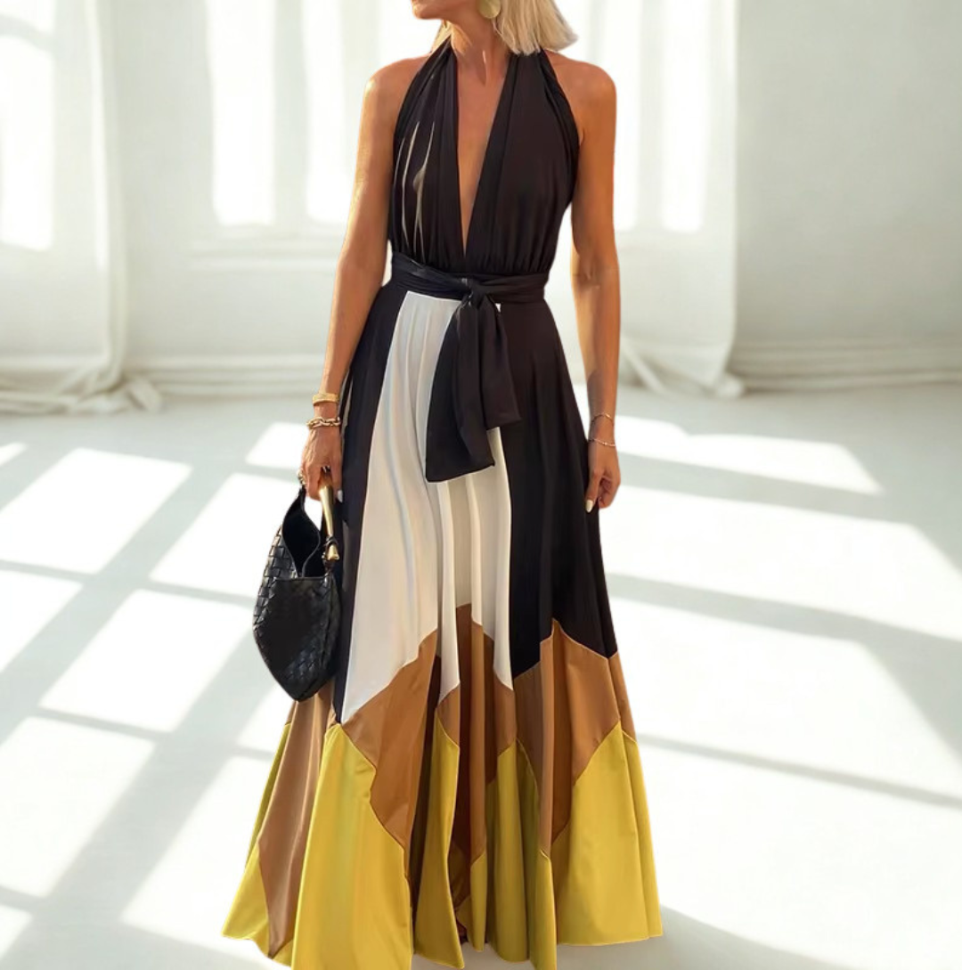 Robe Ida longue invitée satin