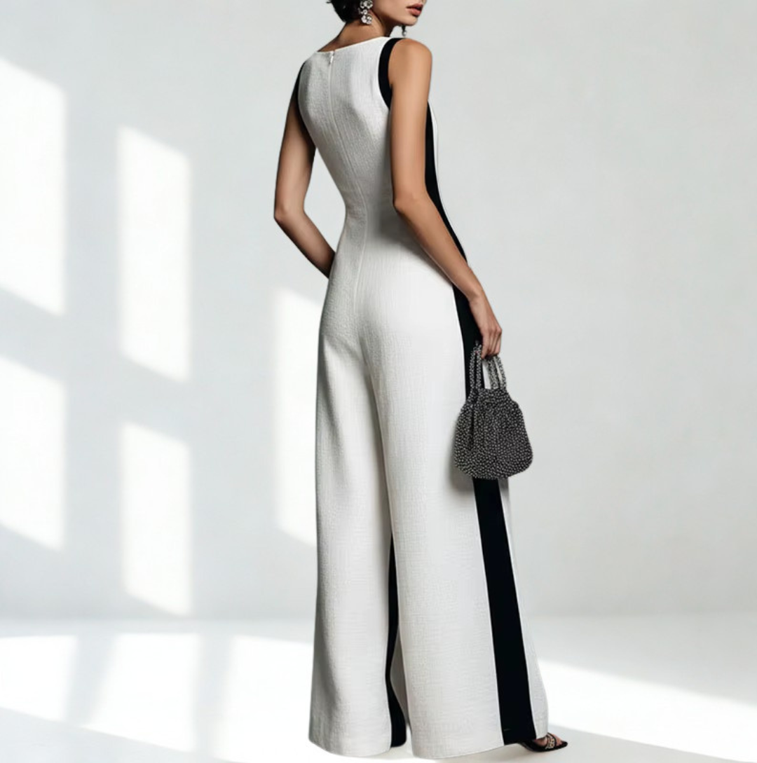 Combinaison Coralie blanche  chic
