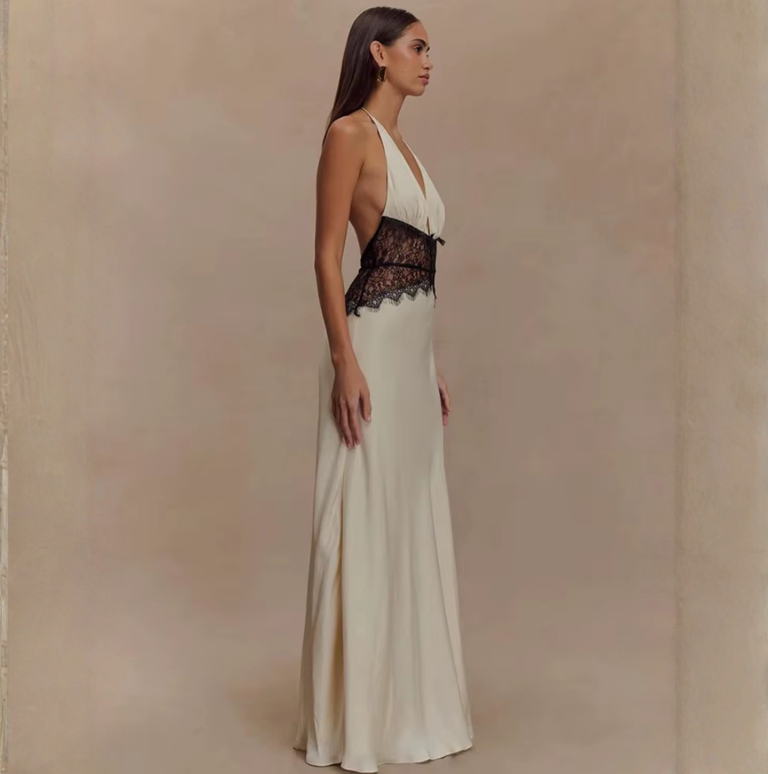 Robe Caliane blanche longue