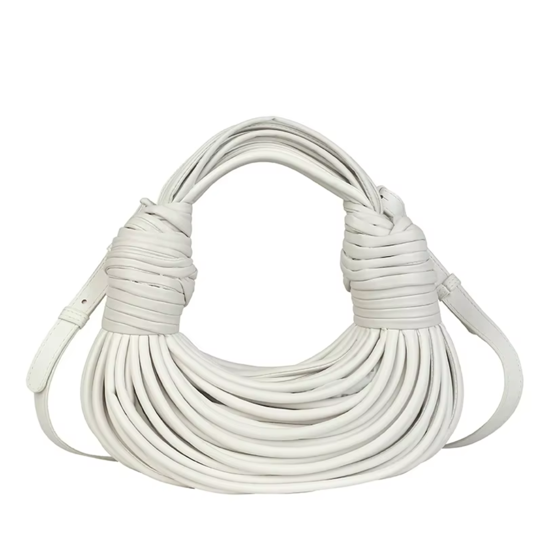 sac à main demi-lune blanc
