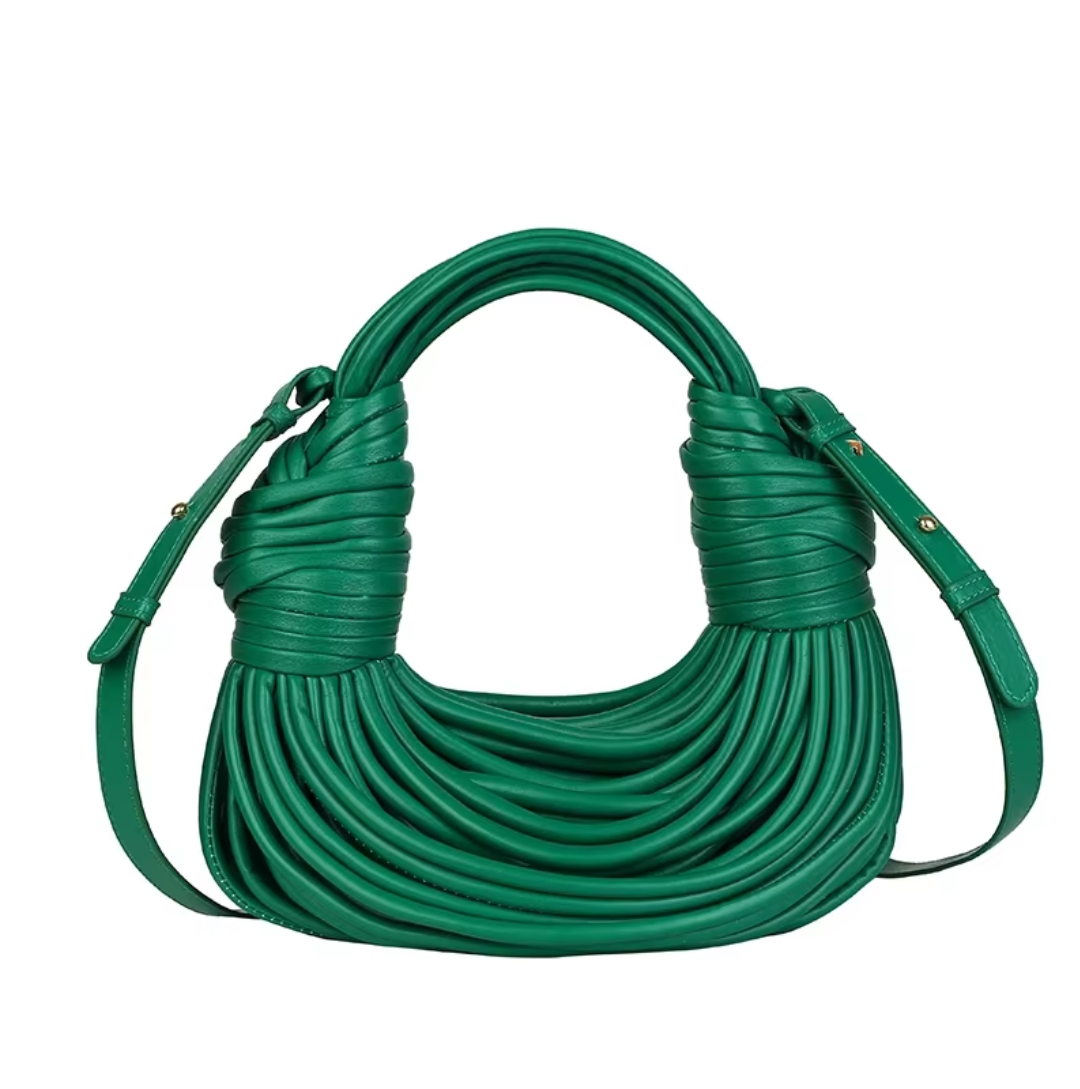 sac à main demi-lune vert