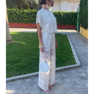 ensemble dentelle  blanc femme