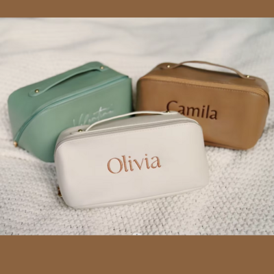 Trousse de maquillage personnalisée prénom fille