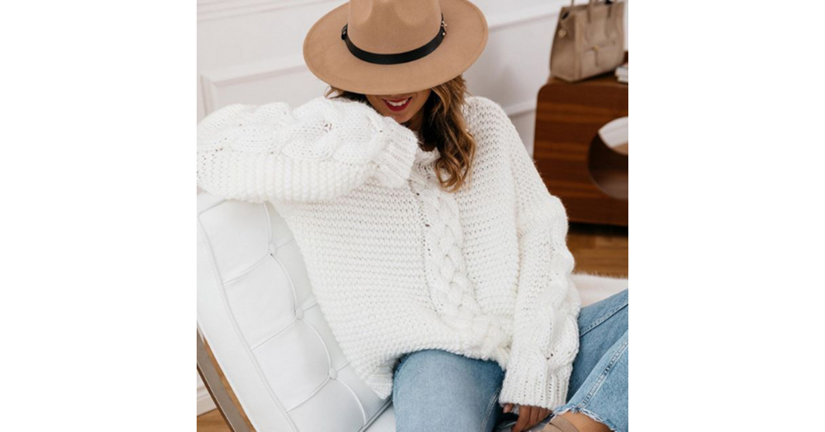 Pull à grosses mailles Montorgueil L'Atelier des Parisiennes