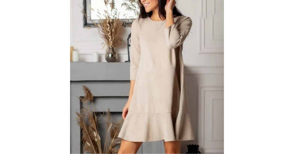 Robe Courte Robe Hiver Beige Robe Courte Robe Patineuse Hiver 2021