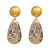 boucles d'oreilles fantaisies acrylique pierre or gold cadeau femme en ligne la selection parisienne