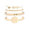 Docona-Boho-Coeur-Orange-Perles-Bracelet-Ensemble-pour-Les-Femmes-Cha-nes-De-Fleurs-R-glable