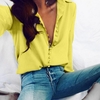 CROPKOP-mode-d-contract-couleur-unie-dames-bureau-hauts-Sexy-boutons-manches-longues-Blouse-2019-nouveau
