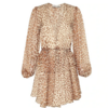 robe imprimé léopard courte à manches longues mode femme printemps 2021 en ligne pas cher