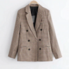 veste blazer à carreaux tendance vintage femme style de parisienne