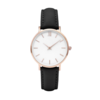 Montre St Germain femme bracelet cuir noir