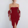 robe rouge chic occasion femme invitée