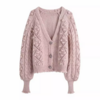 cardigan rose pâle femme automne hiver 2021
