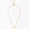 collier pendentif plaqué or acier inoxydable femme