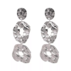 boucles d'oreilles pendantes argent silver géométriques fantaisie