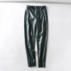 Pantalon vert cuir pu femme