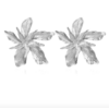 Boucles d'oreilles grande fleur argentées St Germain