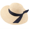 grand chapeau de paille femme print mixed beige