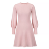 robe courte rose à volants mode femme