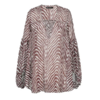 Chemisier imprimé  rayé tendance femme chic