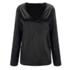 chemisier satin noir femme