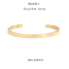 bracelet jonc en acier inoxydable bijou chic femme