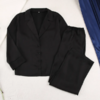 pyjama noir en satin femme pas cher