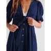robe longue bleu marine